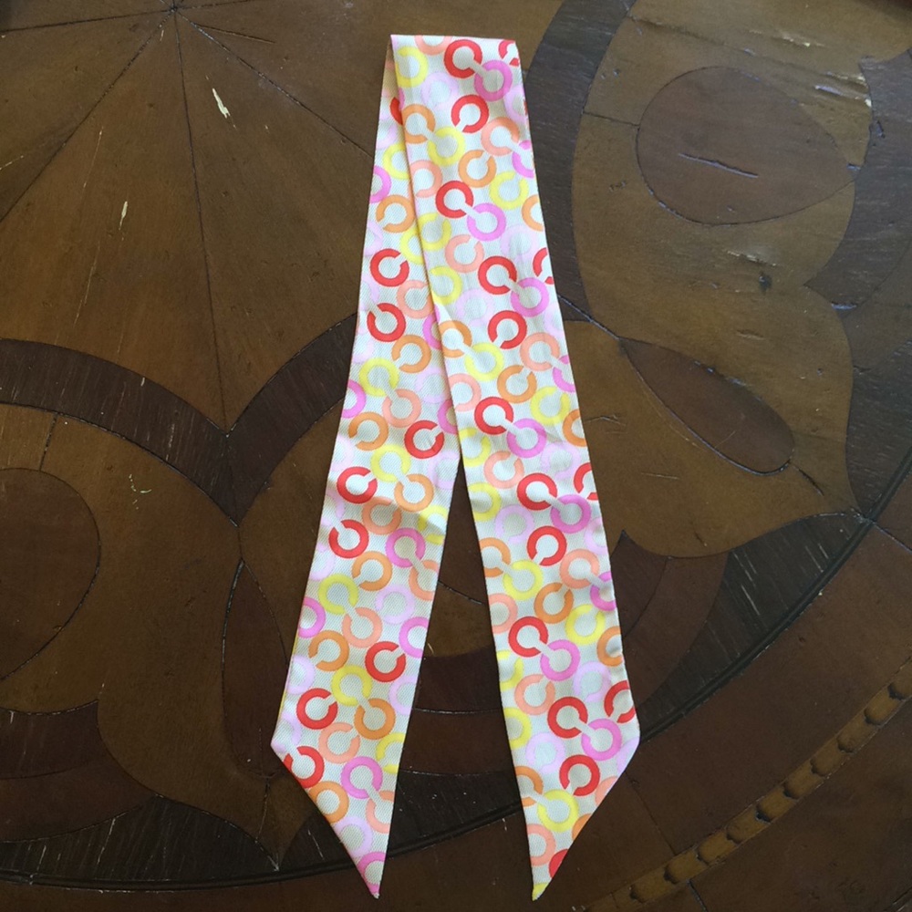Coach silk sash EUC